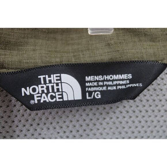 The North Face Vented Button Front Mens Large Army Green Short Sleeve Shirt. - Picture 5 of 6
